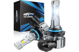 Marsauto M1S HB3/9005 Bulbs or 9005 Fog Light, 30000LM Brighter HB3 Fog Bulbs, Real 1:1 Design, 6000K White, 3min Plug and Play, IP68, Pack of 2