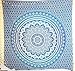 Popular Handicrafts Tapestry Wall Hanging Hippie Ombre Mandala Bohemian Hippy Psychedelic Design Indian Indian Magical Tapestries Bedspread 84 x 90 Inches (215cm x 230cm) Red Yellow