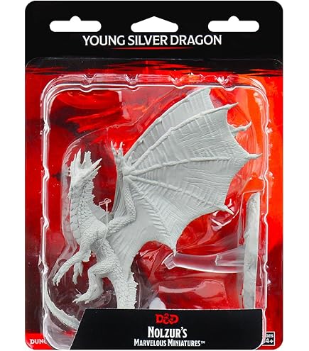 HERO Creations Drake RPG Miniature - DND Pathfinder Unpainted Gray Resin Figurine