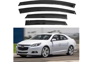 IMMORTAL GROUP Window Visor Compatible with Chevrolet Malibu 2013-2015 & Malibu Limited 2016, Rain Guard Tape-On Extra Durable Sun Wind Air Side Vent Window Deflector, 2013 2014 2015 2016