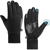 Long Keeper Kids Gloves with Grip Winter Sports Gloves for Boys Girls Touchscreen Anti Slip Childrens Running Riding Gloves