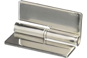LAMP BY SUGATSUNE Sugatsune HNH-100CL Weld On Lift Off Hinge, Stainless Steel 304, Mirror Finish, Left Handedness, 4mm Leaf Thickness, 82mm Open Width, 16mm Pin Diameter
