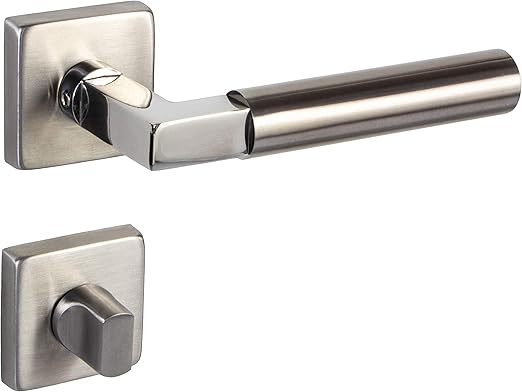 Gedotec Turbeschlag Edelstahl Drucker Garnitur Zimmertur Rosettengarnitur Eckig Bauhaus Turdrucker Wc Toiletten Turgriff Edelstahl Matt Geburstet 1 Turgarnitur Inkl Befestigungsmaterial Amazon De Baumarkt