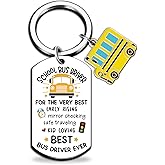 igvean Bus Driver Appreciation Gifts School Bus Driver Gifts Thank You Keychain Christmas Birthday Gift for Buses Drivers