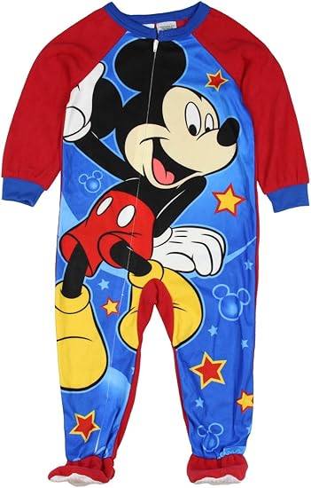 Disney Mickey Mouse Footed Sleeper Blanket Pajama Boy Size 3t 4t