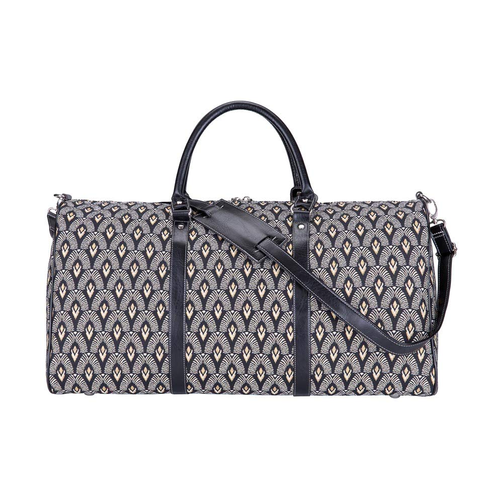 Signare Tapestry Large Duffel Bag Overnight Bags Weekend Bag for Women with Fashion PatternDesign (Art Decor - Luxor, BHOLD-Luxor)