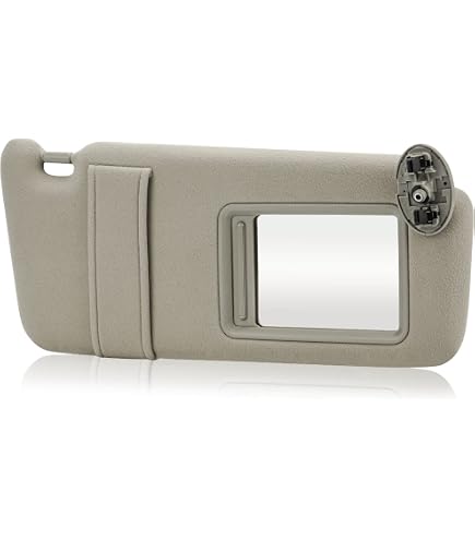 Beige Sun Visor With Light For 2007-2011 Toyota Camry With Sunroof - Driver Side