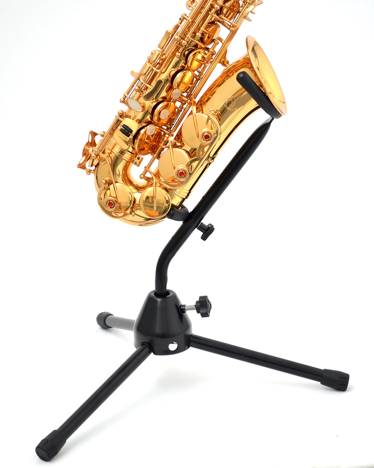 Stagg Alto/Tenor Saxophone Stand, Adjustable, Folding Legs, Easy Assembly