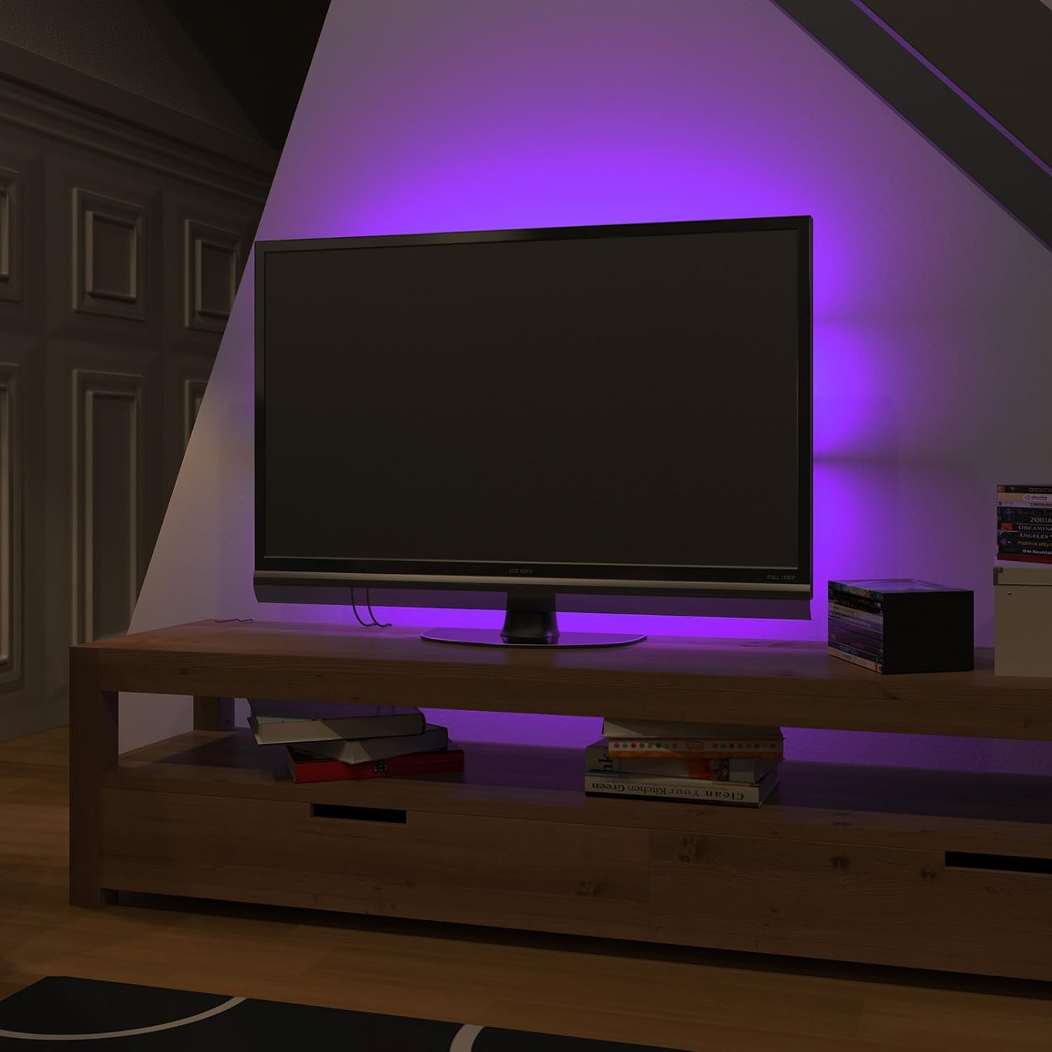 Illuminazione Per Interni Retroilluminazione Led Tv Da 24 42 Pollici 4 Cambio Colore Con Telecomando Posteriore Di Illuminazione Striscia Luminosa Led Rgb 5050 Led Strip Light 16 Colori 30 M Set A Scelta Illuminazione Laaldeasanicolas Es