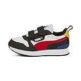 Puma R78 Hook & Loop Sneaker, White-High Risk Red
