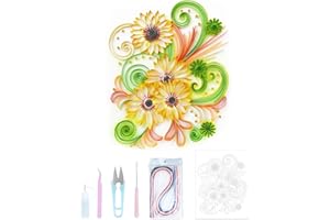 Uniquilling Quilling Kits Paper Quilling Kit for Adults Beginner, DIY Kits for Adults Paper Filigree Painting Kits, Modern Wa