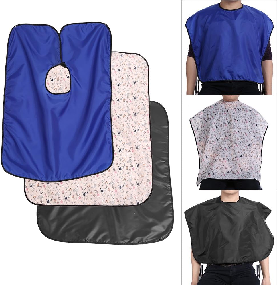 FILFEEL Stylish Black Hairdressing Cape for Barbers and Stylists for Hair Cuts and Color Treatments in Salons Cloth Barber Gown Apron(12-Black) - Image 5
