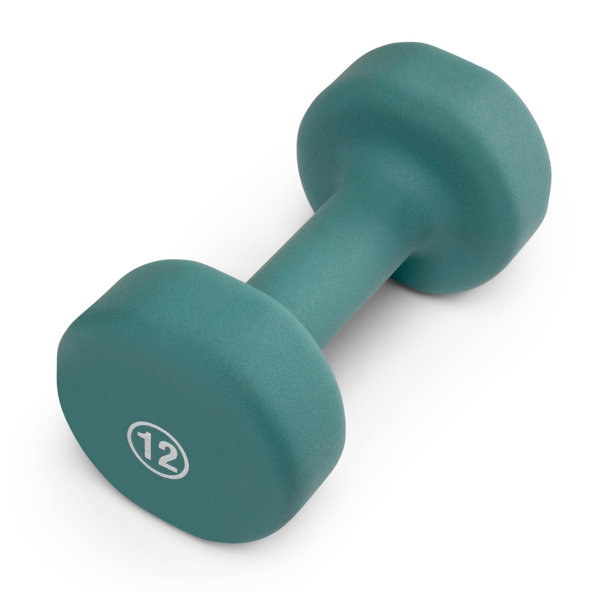 Marcy Neoprene Dumbbell, Single Piece, 12-lb, Sage Green