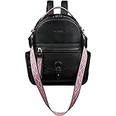 FADEON Mini Backpack Purse for Women, Designer Leather Cute Roomly Small Backpacks, Ladies Shoulder Backpack Fashion Handbag