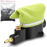 Threlaco Pneumatic Air Spark Plug Cleaner Sand Blaster Plug Cleaner Tool Cleaning with Blasting Abrasive Material and Fabric Cleaner Bag for Remove Carbon Buildup Motorcycles, Lawn Mowers, Vehicles