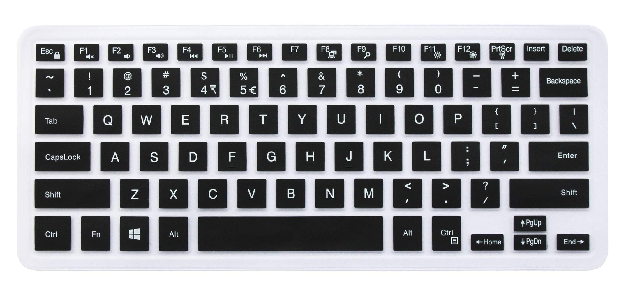 YYubao Keyboard Cover Compatible with 2018 13 5000 7000 Series 5368 i5368 i5378 i5379 7373 7375 7368 7378, 15.6" 15 i5568 i5578 5579 7570 7573 7569 7579 (NO Numeric Keypad) Black