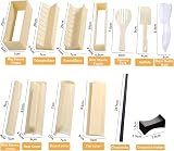 AYAOQIANG 15-Piece Sushi Making Kit with 9 Mold Shapes & Tools view 5