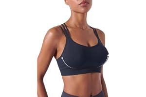 FITTIN Strappy Sports Bras for Women: Triple Strap All Day Comfort Cute Bra for Yoga Daily - Enhanced Coverage for Large Bust