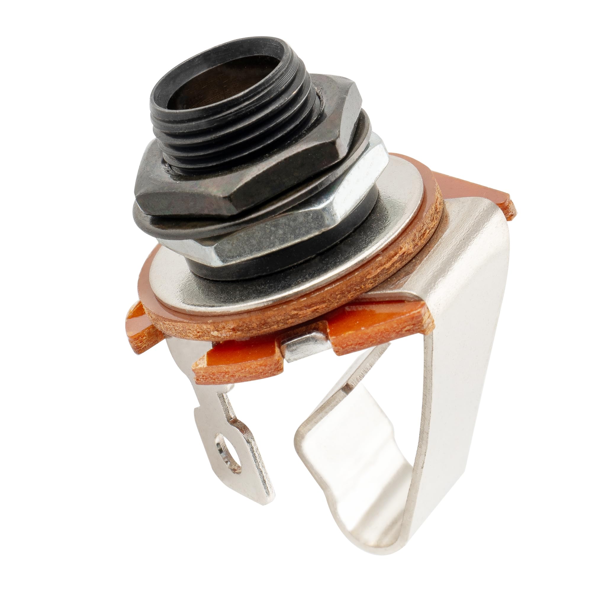 Musiclily Pro 1/4 inch Mono Output Jack Socket 2-Contact for Electric Guitar and Bass, Black