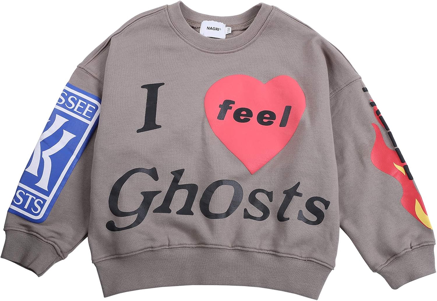 Keruimeihao666 Kids Clothes Hoodie Sweatshirt I Feel Ghosts 3D Letter Print Graphic Pullover Top 