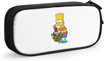 Amazon Adsly シンプソンズ 筆箱 ペンケース 筆入れ ペンポーチ 大容量 ファスナー 便利 収納 多機能 男の子 女の子 小学生 中学生 高校生 大学生 大人 人気 おしゃれ かわいい アニメ キャラクター グッズ ペンケース 文房具 オフィス用品