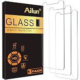 Ailun 3 Pack Screen Protector for iPhone 11 Pro/iPhone Xs/iPhone X | 5.8 Inch Display, Tempered Glass, 2.5D Edge, Work Most Case