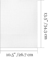 Tosnail 20 Pcs Clear Plastic Mesh Canvas Sheets 13.5 x 10.5 in 2 mm Holes view 5