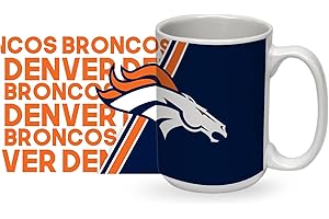 Rico Industries NFL Football 15 oz White Ceramic Mug