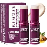 KIMUSE Multi Balm Stick, Collagen Moisturizing Stick for Face, Eyes &amp; Neck | Collagen &amp; Calcium Firming Balm for Face, Eyes, Lips &amp; Neck &mdash; Plumps, Depuffs, Hydrates All Skin Types, Non-greasy, 2PCS