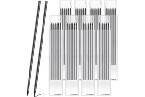 Starvortex 48Pcs Carpenter Pencil Refills, 2.8mm Pencil Refill for Pica, Solid Construction Pencils Refills Replacement, Brea