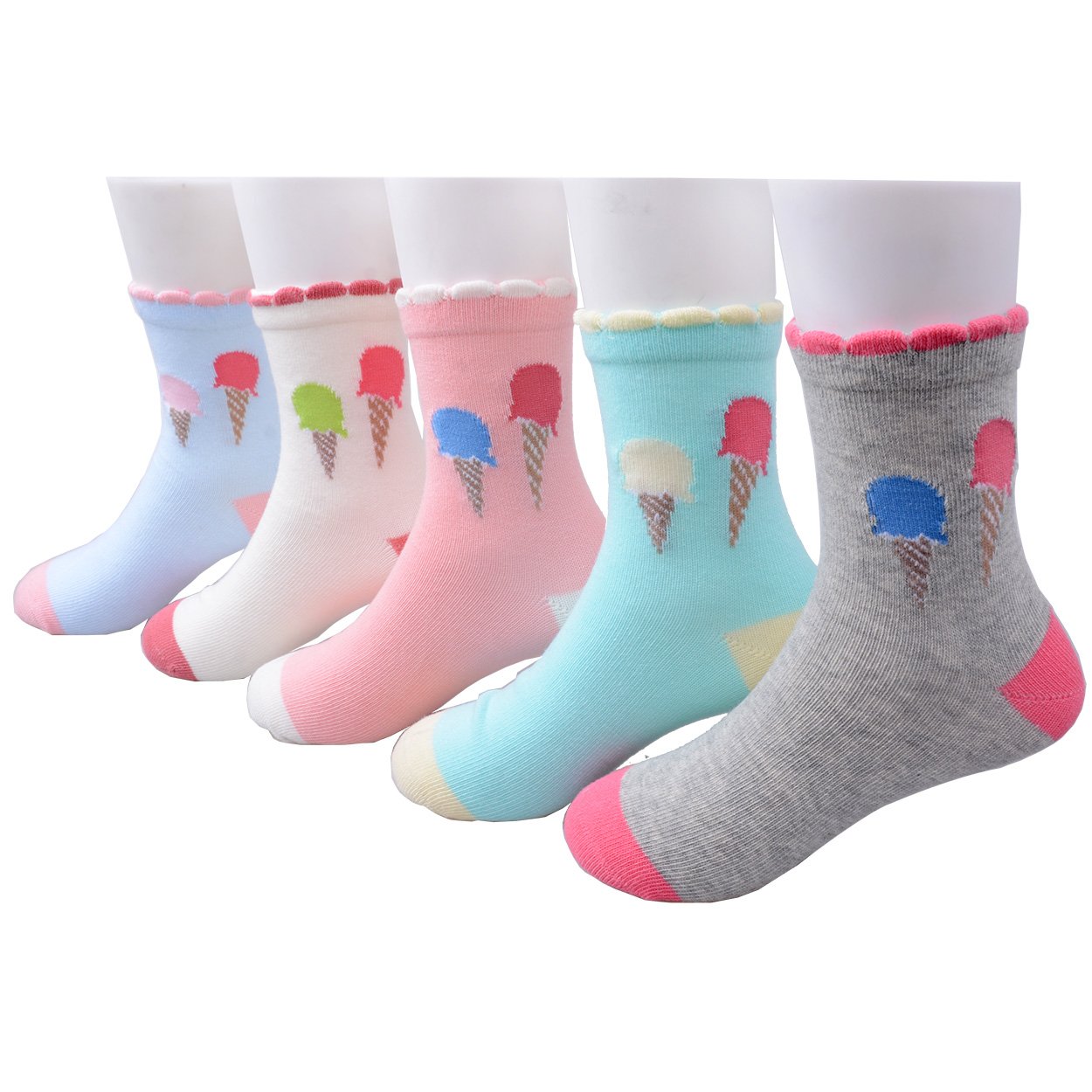 Socks & Tights Tandi Kids Girls Cotton Novelty Cats Crew No Seam Socks