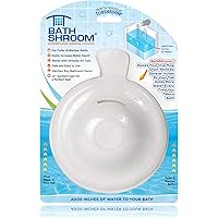 BathShroom Overflow Drain Cover for Fuller Baths, White