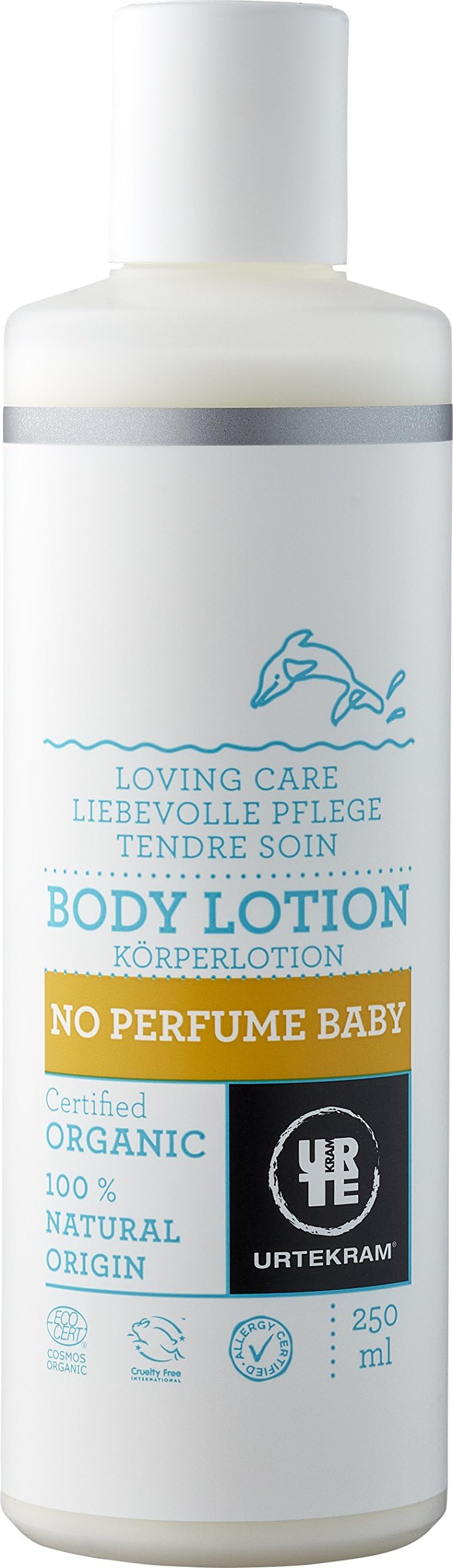 Urtekram No Perfume Organic Loving Care Baby Body Lotion, 250 Millilitre