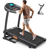 THERUN Incline Treadmill, Treadmills for Running and Walking, 300 lbs Weight Capacity Folding Treadmill with 0-15% Auto Incline, Wide Belt, 3.5 HP, App, Heart Rate