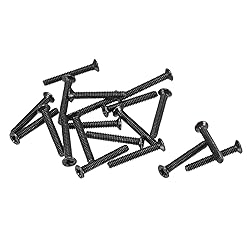 uxcell M2 x 14mm Phillips Screw Fastener Black for