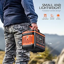 Giomre Portable Power Station, 297Wh Backup Lithium