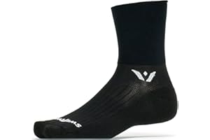 Swiftwick - ASPIRE FOUR, Quarter Crew Socks for Cycling and Trail Running