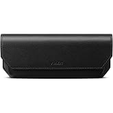 VULKIT Genuine Leather Glasses Case, Magnetic Closure Sunglasses Case, Eye Glasses Cases for Men &amp; Women Spectacle Cases