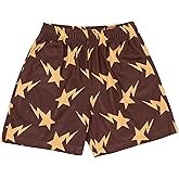 UNRDSSR Men's Basketball Shorts Prints Graphic Mesh Breathable Running Athletic Shorts Quick-Dry Workout for Sports