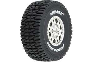 Pro-Line Racing Mirage TT F/R Tires Mounted 12mm Hex Satin Silver Impulse 4 for Arrma Mojave Grom PRO1025310
