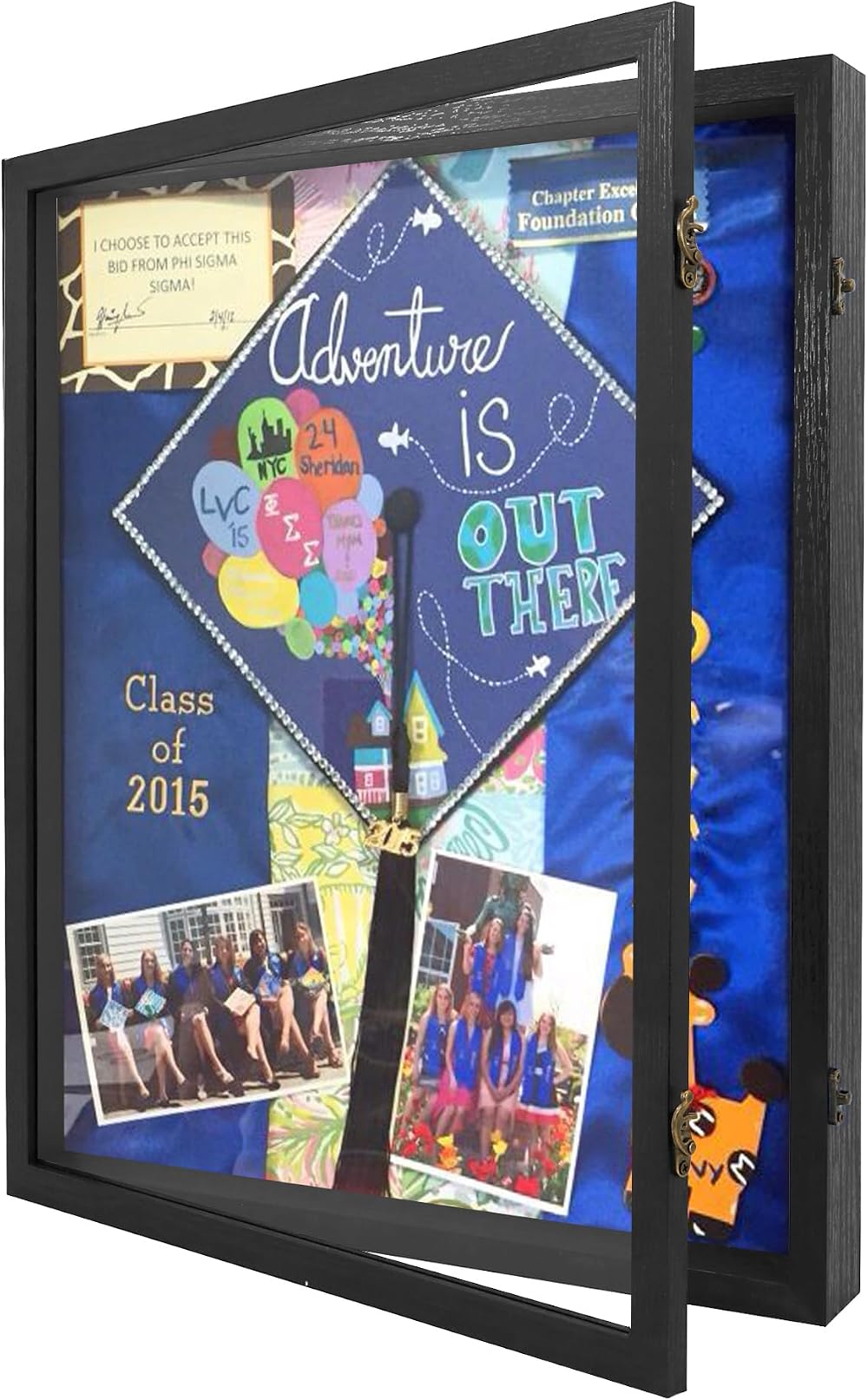 GraduatePro Shadow Box 16x20 Large White Deep Frame Memorabilia Keepsake