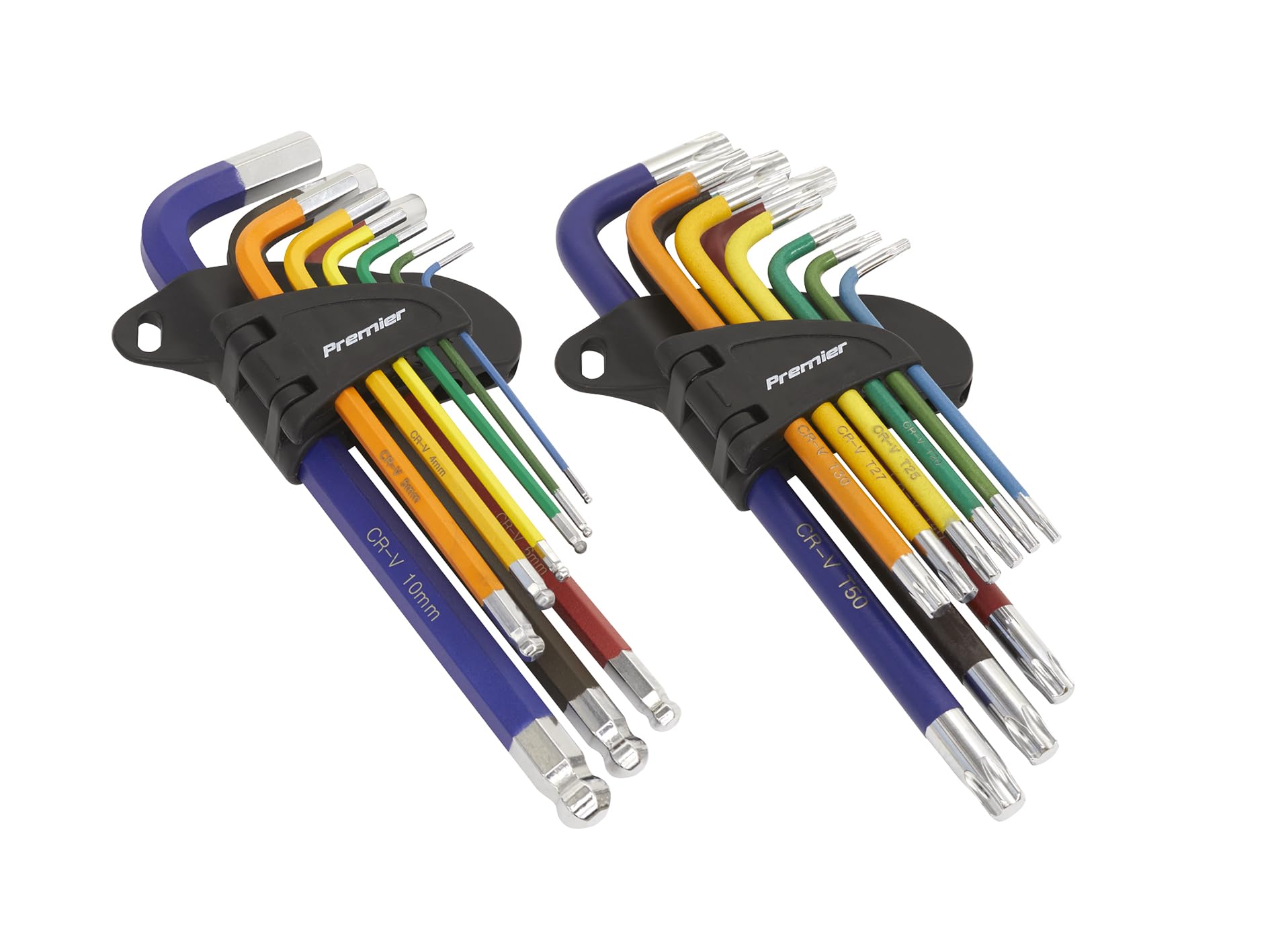 Sealey AK7190 AK7193 Ball End Torx Hex Key Set - Multi-Colour