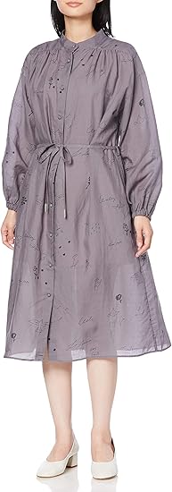 Amazon Co Jp プードゥドゥ Pou Dou Dou ワルツ線画ワンピース 3 ダークグレー 服 ファッション小物