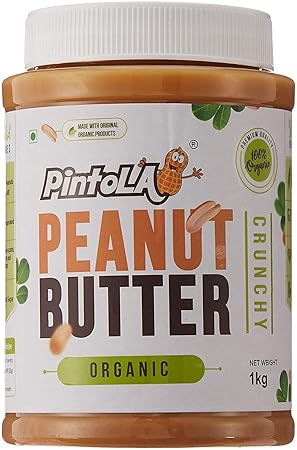 Pintola Organic All Natural Crunchy Peanut Butter, 1kg