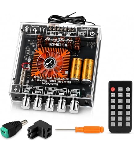 Amazon.com: ZK ST21 Sound Amplifier Board 2.1 Channel TPA3221 Chip