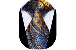 YourTies Paisley Men's Necktie Woven Silk Floral Ties for Men Designer Formal Business Party Wedding