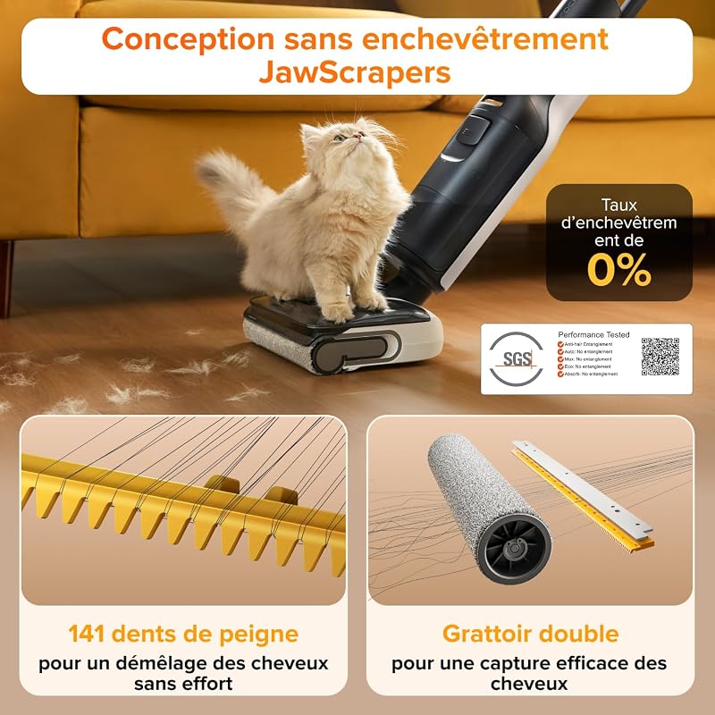 F25 LT Aspirateur Laveur 20kPa, ECO 60 Min, Autonettoyage 90°C
