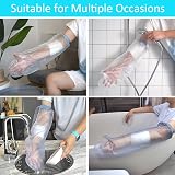 EVERCRYO Waterproof Adult Arm Cast Cover - Blue, Soft Silicone Seal view 6
