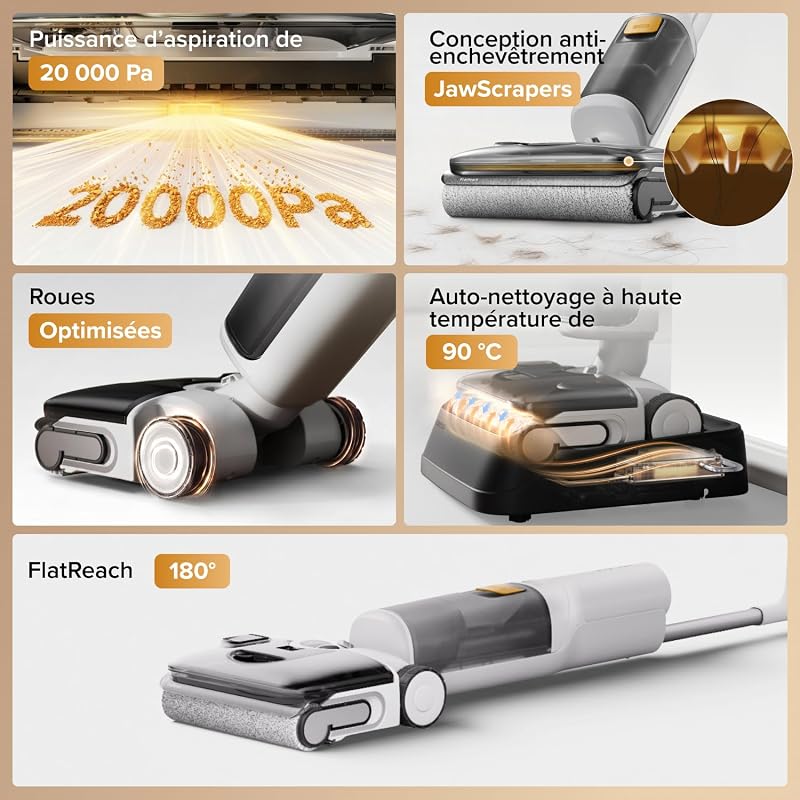 F25 GT Gen2 Set Aspirateur Laveur 20kPa, Autonettoyage 90°C