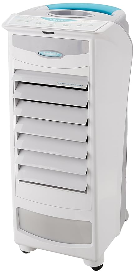 Symphony Silver-i PURE 9-Liters Air Cooler with Remote Control (White)-For small room